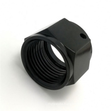 Factory manufacture Customizedcnc machining luminaire part black anodized cnc machining turning aluminum part